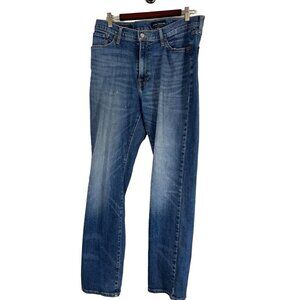 Lucky Jean Men 34 Blue Denim Straight Leg 363 Faded Distressed Western 80s Y2K